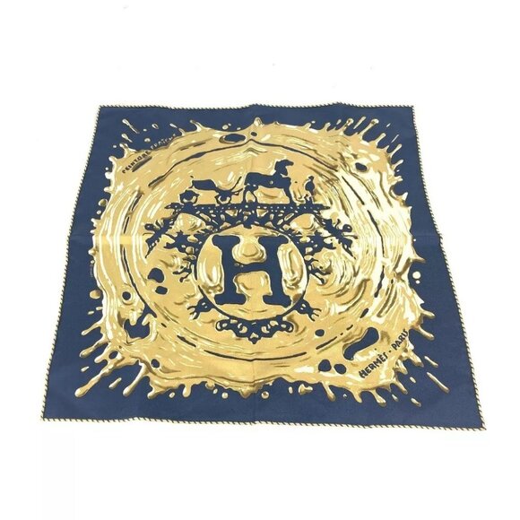 HERMES gavroche PEINTURE FRAICHE Freshly painted Carre45 Petit Scarf Unused - Picture 1 of 9